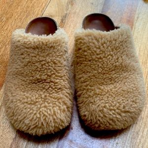 Jenni Kayne Shearling Moc Clogs 37 GUC